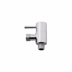 Robinet d'arrêt équerre WC, design rond WIRQUIN référence 10724141.Type de produit: Robinet de WC.Description: Robinet d'arrê ...
