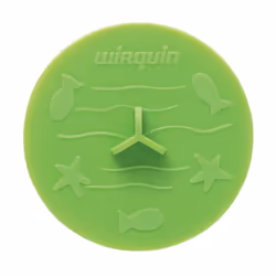 Présentation Bouchon universel FRISBY, pour baignoire, lavabo et évier Ø105 - Vert anis FRISBY est un bouchon en silicone col ...