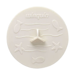 Bouchon universel FRISBY, pour baignoire, lavabo et évier Ø105 - Blanc cassé - Wirquin Pro