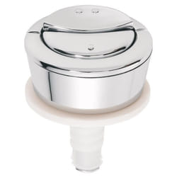 Bouton double poussoir pour mécanisme Wirquin 19008001 chromé
