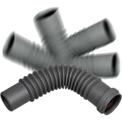 Raccord wc souple magicoude f/f D40, à emboîter (push-fit) pour évacuation Wirquin 79020001, gris
