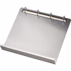 Classeur magnétique à 4 anneaux avec barrette, format A4, lot de 2, aluminium. Pour format papier = A4. Version = magnétique. ...