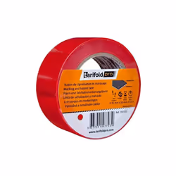 Tarifold 197703, Ruban de marquage de fête, Polyvinyl chloride (PVC), Rouge, 50 mm, 33000 mm