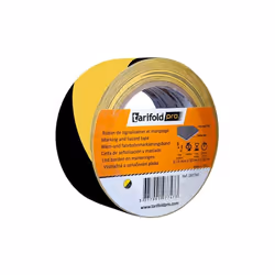Tarifold 197747, Ruban de marquage de fête, Polyvinyl chloride (PVC), Jaune, Noir, 50 mm, 33000 mm