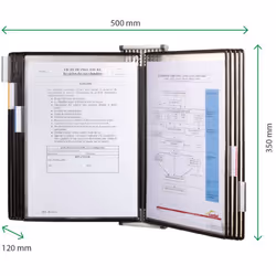 Tarifold 414507 porte-documents pivotant mural Mur Portrait A4