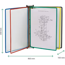 Tarifold 414609 porte-documents pivotant mural Mur Portrait A4