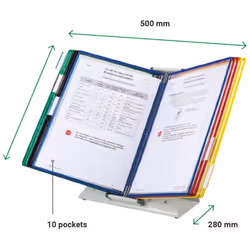 Tarifold 434209 porte-documents pivotant mural Sur bureau/mural Portrait A4 - Vue supplémentaire 2