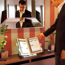 Tarifold 434209 porte-documents pivotant mural Sur bureau/mural Portrait A4 - Vue supplémentaire 8