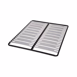 Cadre pour couchage 160x200 cm résistant structure acier - Soutien intense par lattes bois extralarges 141 mm - Convient pour ...