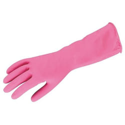 Gants de ménage latex rose - La paire - taille 8 - Lot de 12 - Maxiburo
