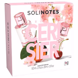 Coffret Eau de Parfum - Solinotes - Fleur de Cerisier - 50 ml + Spray 15 ml Offert - Fruité - Femme