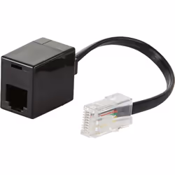 DIO - Adaptateur RJ45 (mâle) vers RJ11 (femelle) - Noir