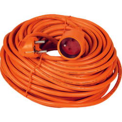 DIO - Prolongateur jardin 2P+Terre 16A HO5VV-F 3G1,5mm² 25m - Orange