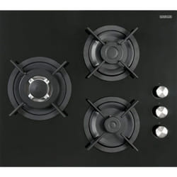 Sogelux - Plaque gaz 3 feux PC518NF 60cm verre noir