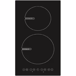 Couleur : Noir Plan de cuisson : vitrocéramique Provenance : fabriqué en Italie Dimensions : Hors tout (L)29 x (P)51 x (H)7 c ...