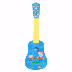 Lexibook Ma 1ère Guitare Peppa Pig 53 cm, Instrument de musique jouet, Guitare, 3 an(s), Bleu, Jaune