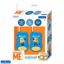 Lexibook Moi, Moche et Méchant - Talkies-Walkies, Talkie-walkie pour enfants, 3 an(s), 15 g, Bleu, Jaune