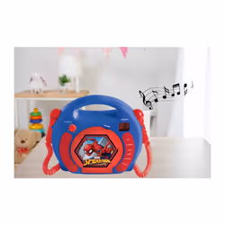 Lexibook Spiderman Lecteur CD portable Bleu, Rouge
