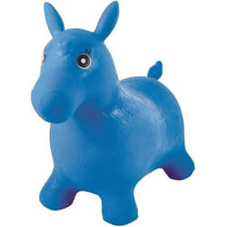 Poney Sauteur Gonflable Bleu