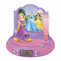 Lexibook Radio réveil projecteur Disney Princesses