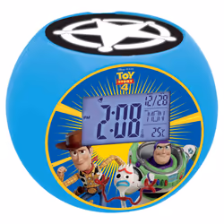 Lexibook RL975TS, Réveil numérique, Toy Story, Rond, Bleu, Multicolore, Intérieure, Enfant