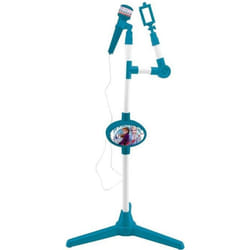 Microphone sur pied lumineux Reine des Neiges