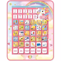 Tablette Éducative bilingue Licorne en français et en anglais