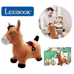 Poney Sauteur Gonflable avec housse en peluche