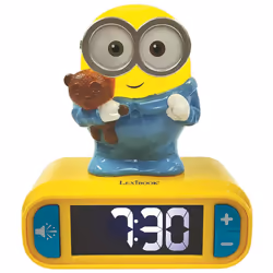 Réveil avec Veilleuse en 3D design Les Minions