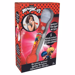 Microphone Lumineux avec Mélodies et Effets Sonores Miraculous