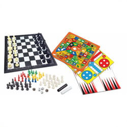 Lexibook JGM800-00 jeu de société Coffret 8 jeux en 1, Échecs Education