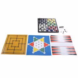 Lexibook JGM800-00 jeu de société Coffret 8 jeux en 1, Échecs Education