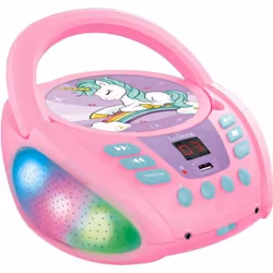 Lecteur CD Portable Bluetooth Licorne