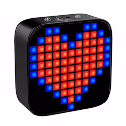 Lexibook BTL61-00, Sans fil, Enceinte portable mono, Noir, Cube, Boutons, LCD