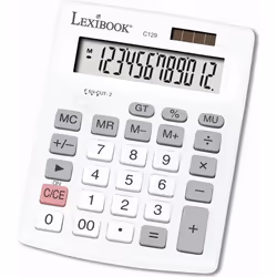Calculatrice de Bureau 12 Chiffres avec Double Alimentation