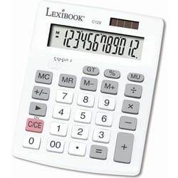 Calculatrice de Bureau 12 Chiffres avec Double Alimentation