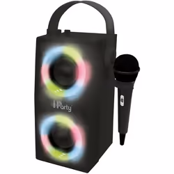 Enceinte Bluetooth portable avec micro et effets lumineux
