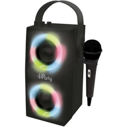 Enceinte Bluetooth portable avec micro et effets lumineux