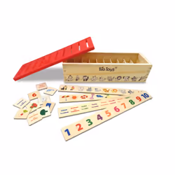 Ma boîte à vocabulaire – Boîte de tri en bois EN/FR