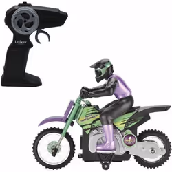 Moto Crosslander cascade extrême avec effets lumineux