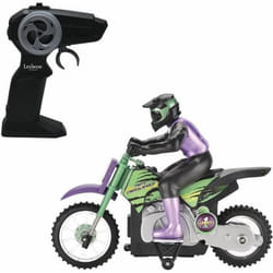 Moto Crosslander cascade extrême avec effets lumineux