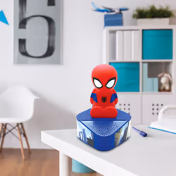 Enceinte Bluetooth avec figurine lumineuse de Spiderman
