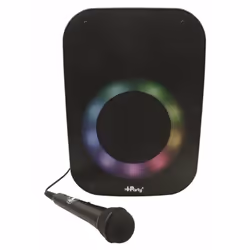Enceinte Bluetooth iParty avec micro et effets lumineux multicolores