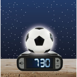 Réveil avec veilleuse Ballon de football en 3D
