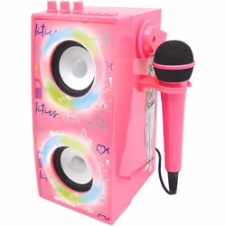 Enceinte Bluetooth portable avec micro et effets lumineux Barbie