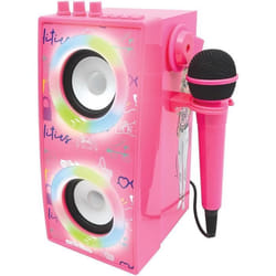 Enceinte Bluetooth portable avec micro et effets lumineux Barbie
