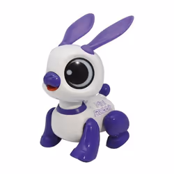Power Puppy Mini - Robot lapin avec effets lumineux et sonores, contrôle par claquement de main, répétition