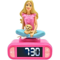 Réveil avec veilleuse lumineuse Barbie en 3D