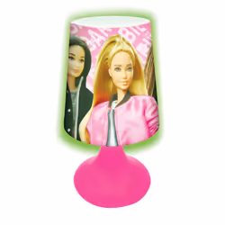 Mini lampe de chevet veilleuse sans fil Barbie