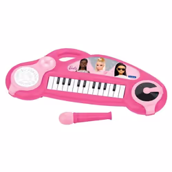 Piano électronique Barbie avec effets lumineux et microphone